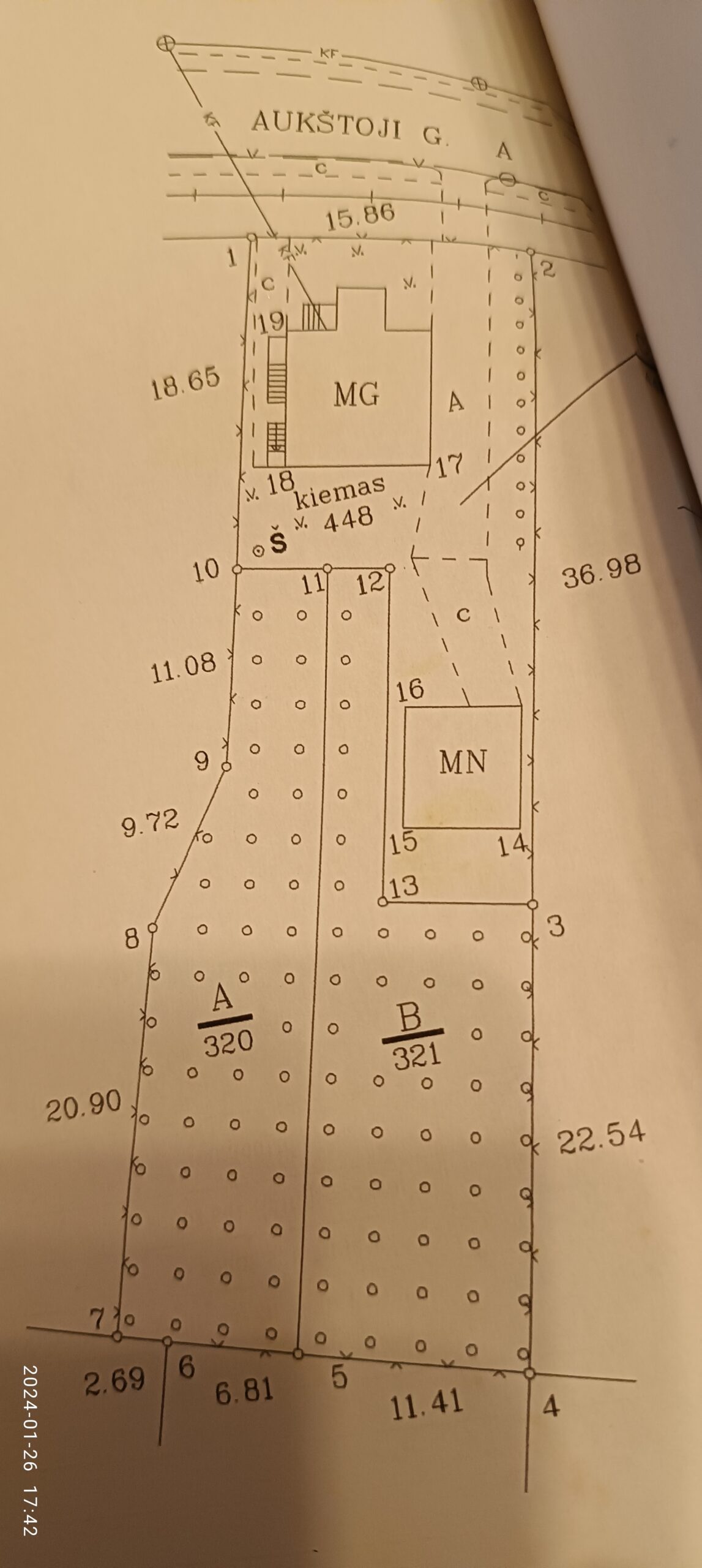 Parduodama namo dalis