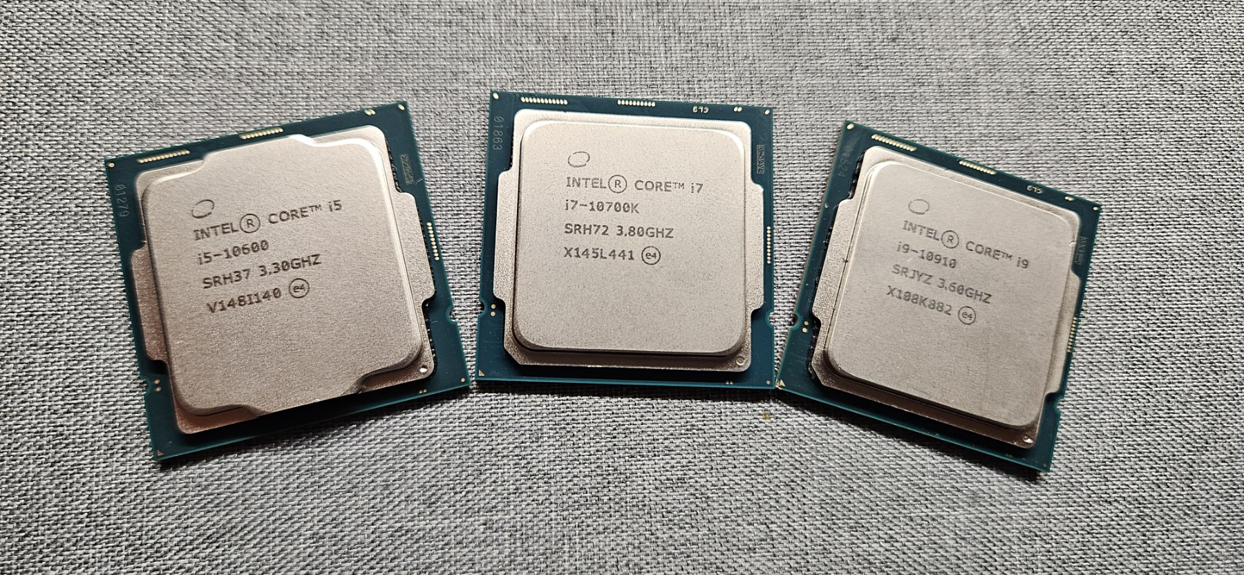 Procesoriai i5-10600 ; i7-10700k; i9-10910 Cpu