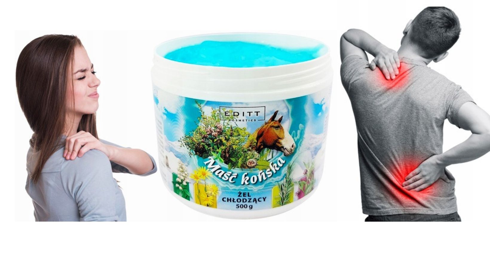 Kosmetika sveikatinimui: tigro balzamas, arklio tepalas, lokio balzamas, kremai, geliai su alijošiumi, šampūnai nuo plaukų slinkimo