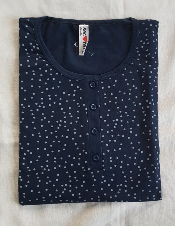 Naktinukai XL, medvilnė, trumpos rankovės