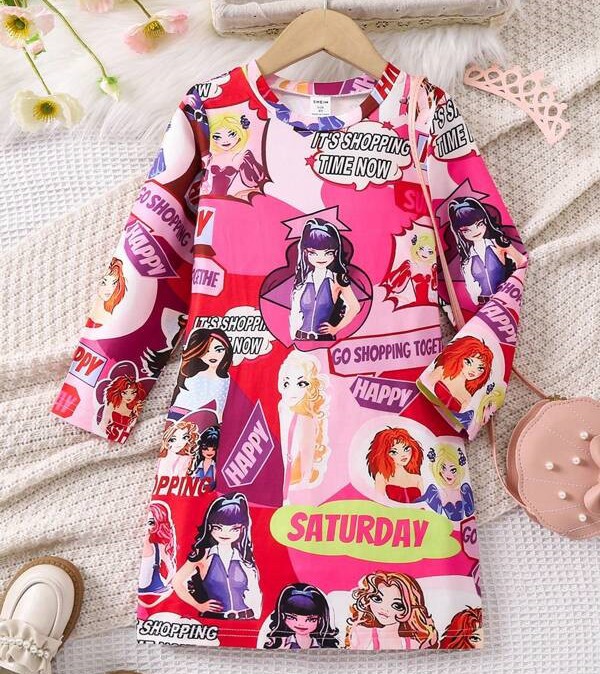 Vaikiška suknelė Pop Art