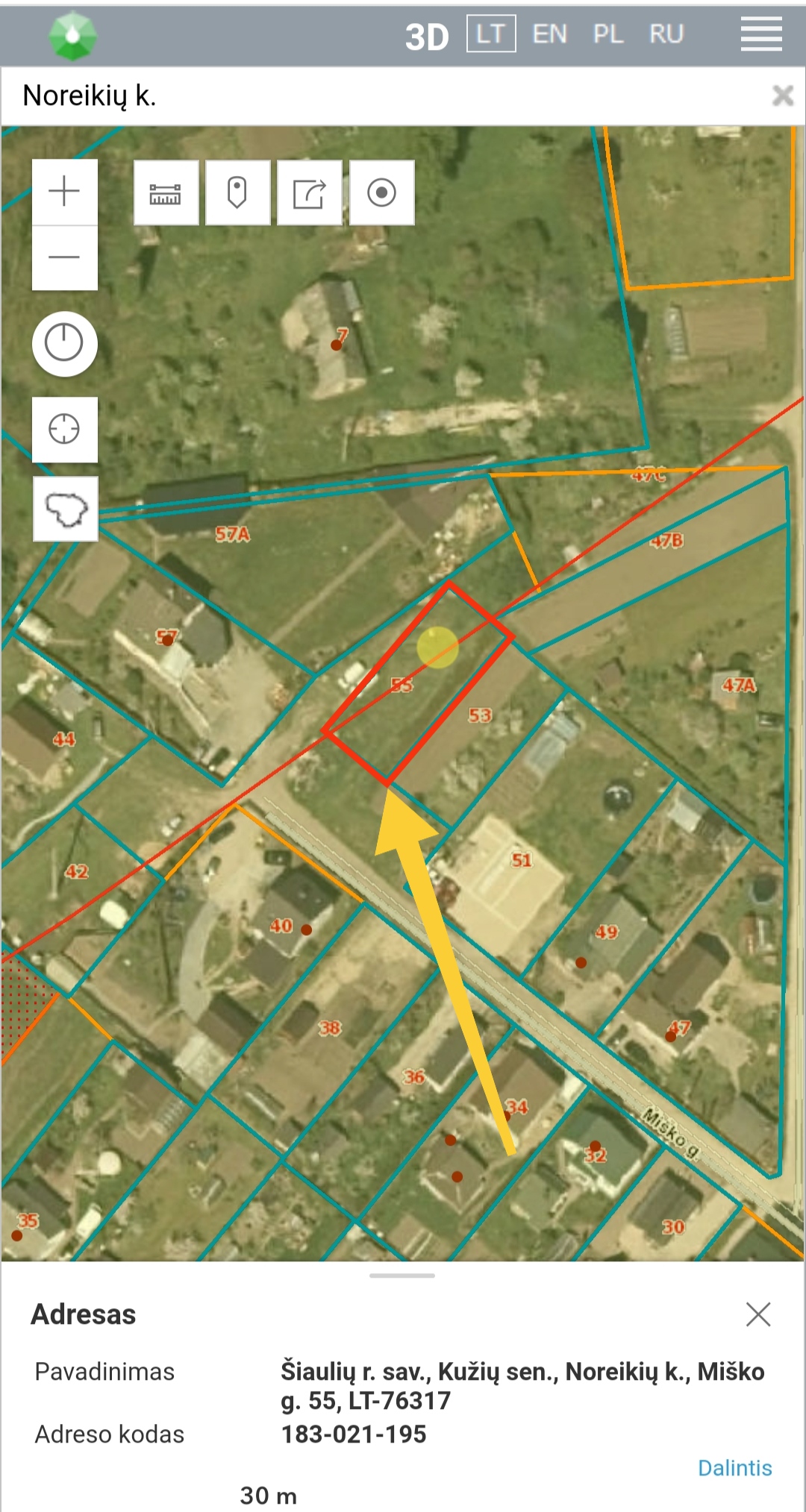 Sklypas. NOREIKIAI Šiaulių r.