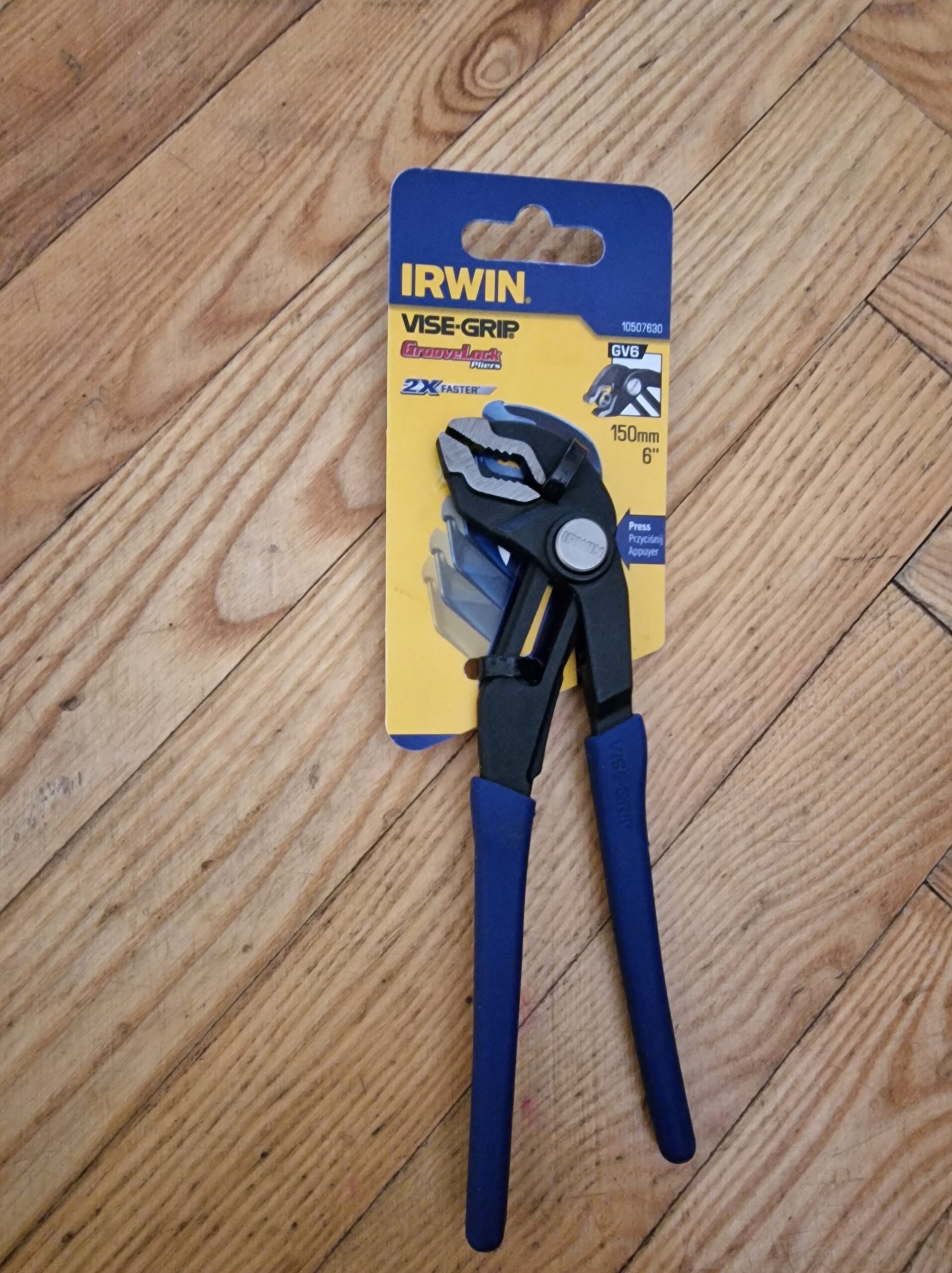 Naujos santechnines reples 150 mm, Irwin