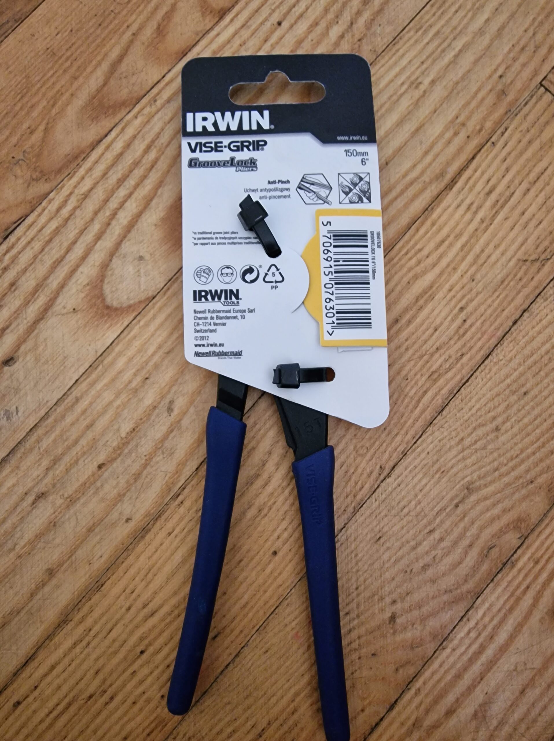 Naujos santechnines reples 150 mm, Irwin