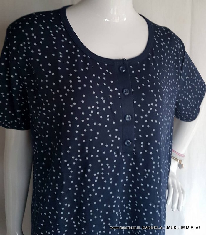 Naktinukai XL, medvilnė, trumpos rankovės