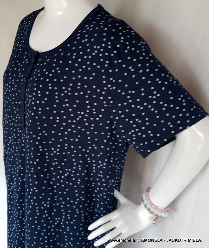 Naktinukai XL, medvilnė, trumpos rankovės