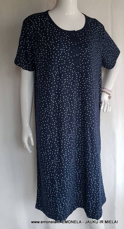 Naktinukai XL, medvilnė, trumpos rankovės