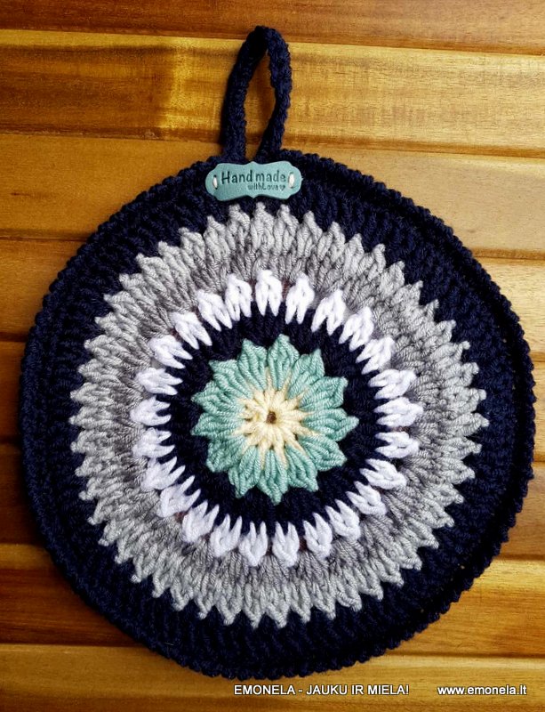 Puodkėlė MANDALA, mėlyna