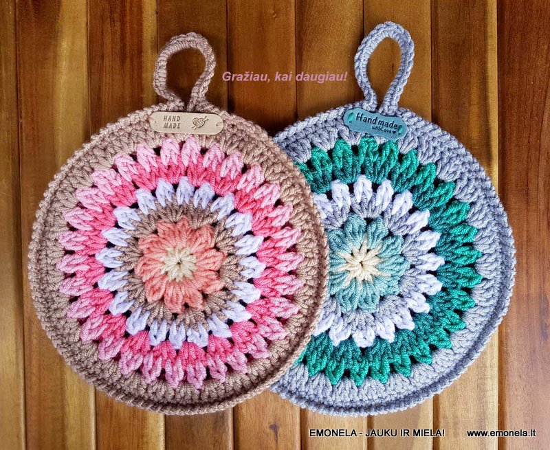 Puodkėlė MANDALA, žalia