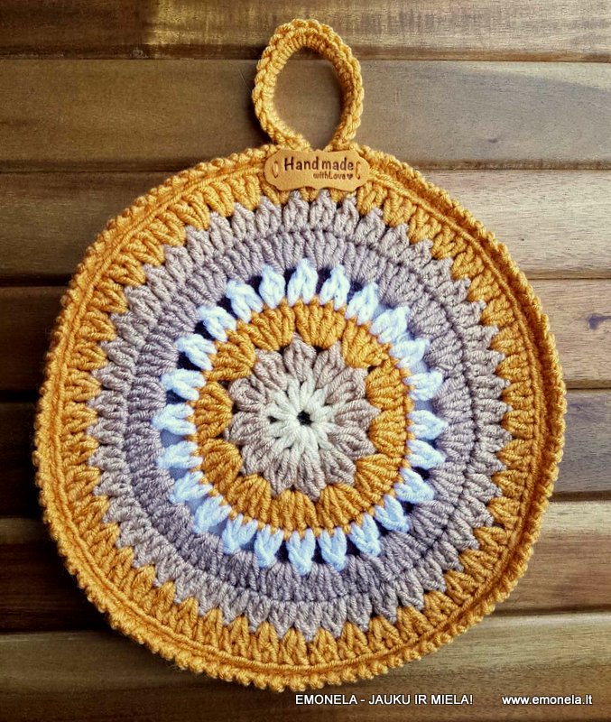 Puodkėlė MANDALA, geltona