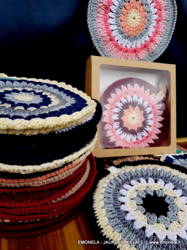 Puodkėlė MANDALA, mėlyna