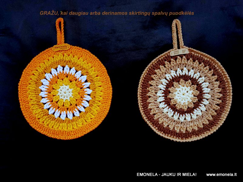 Puodkėlė MANDALA, geltona