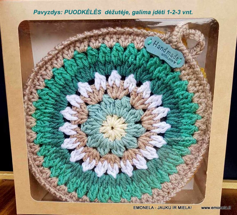 Puodkėlė MANDALA, žalia