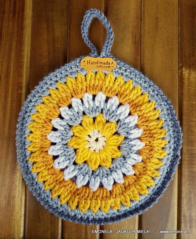 Puodkėlė MANDALA, geltona