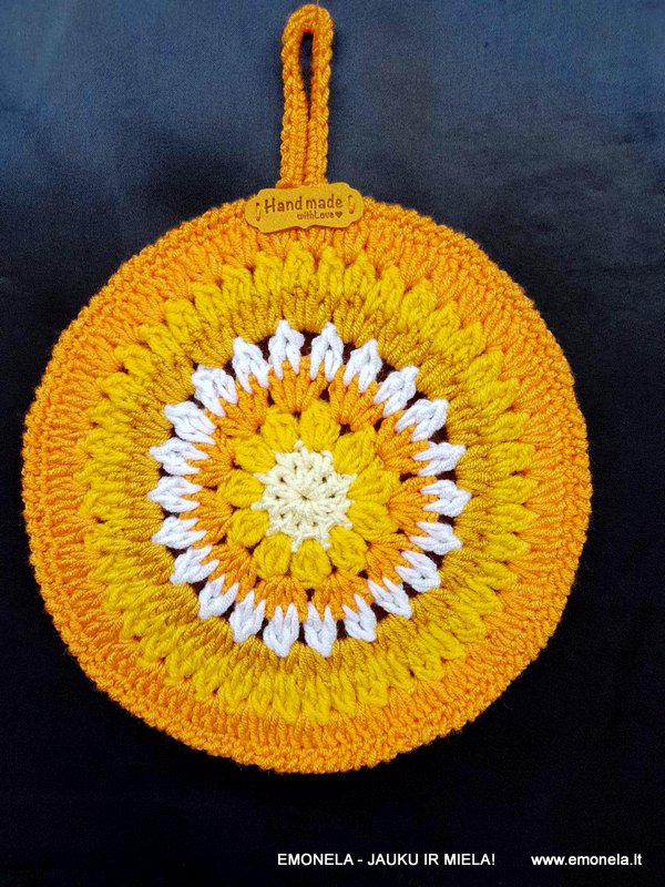 Puodkėlė MANDALA, geltona