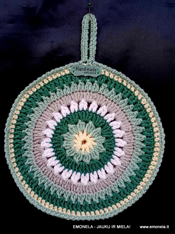 Puodkėlė MANDALA, žalia