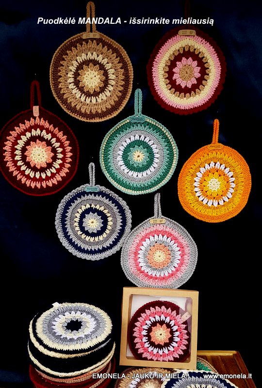 Puodkėlė MANDALA, geltona