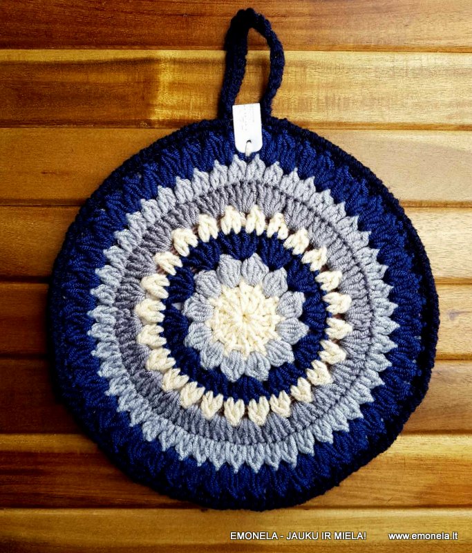 Puodkėlė MANDALA, mėlyna