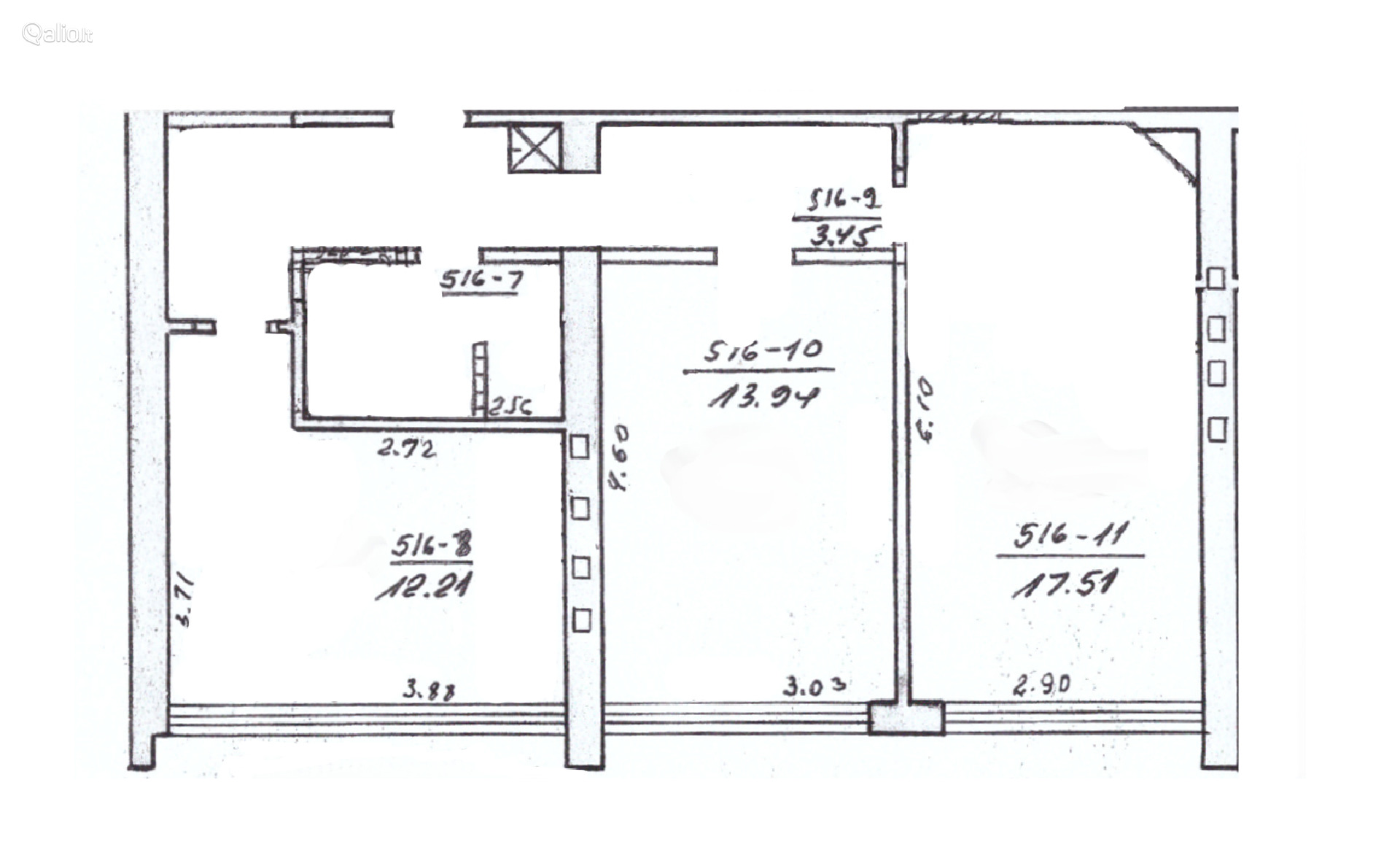 ERDVUS 2 KAMBARIŲ BUTAS KĖDAINIUOSE REZERVUOTAS