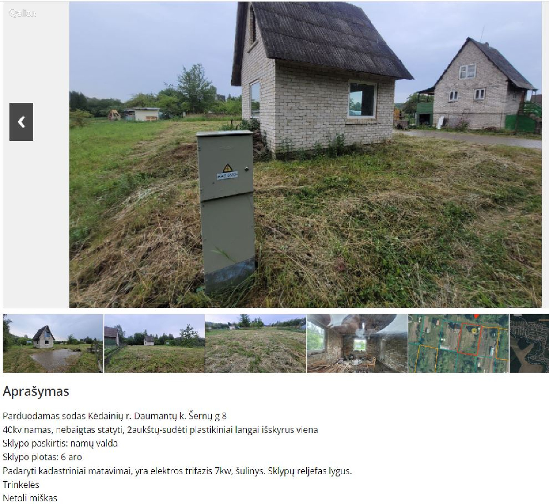 PARDUODAMI SODO SKLYPAI KEDAINIU R. LEDU IR DAUMANTU K.