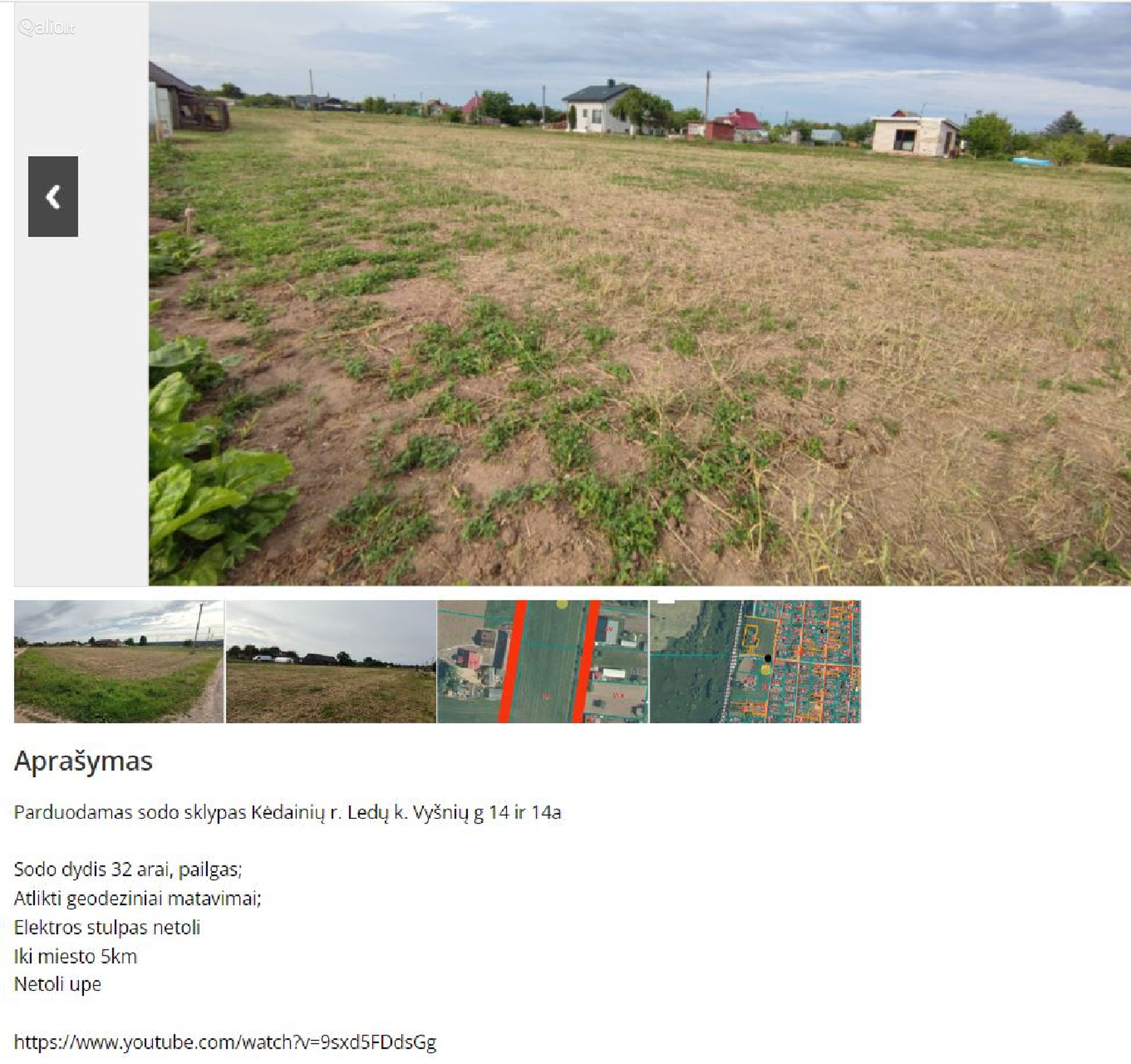 PARDUODAMI SODO SKLYPAI KEDAINIU R. LEDU IR DAUMANTU K.