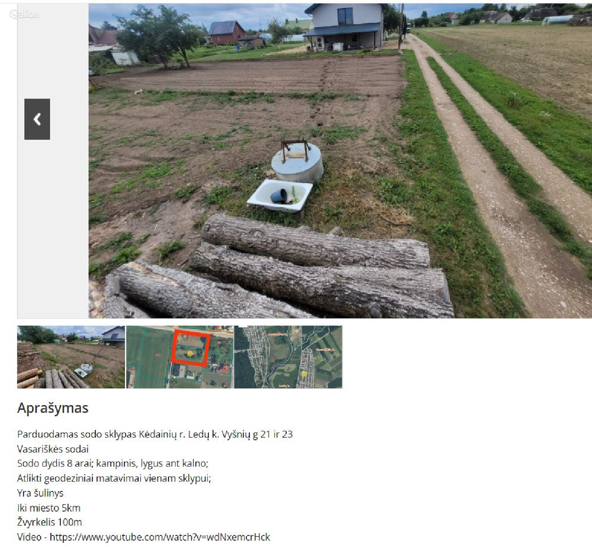 PARDUODAMI SODO SKLYPAI KEDAINIU R. LEDU IR DAUMANTU K.