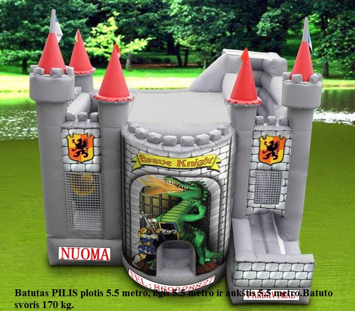 Parduodami Pripučiami Batutai