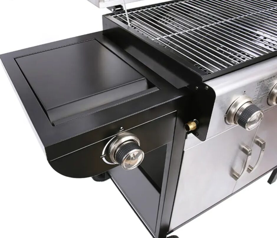 Nerūdijančio plieno, dujinė lauko kepsninė. BBQ-KKBQ8-64+