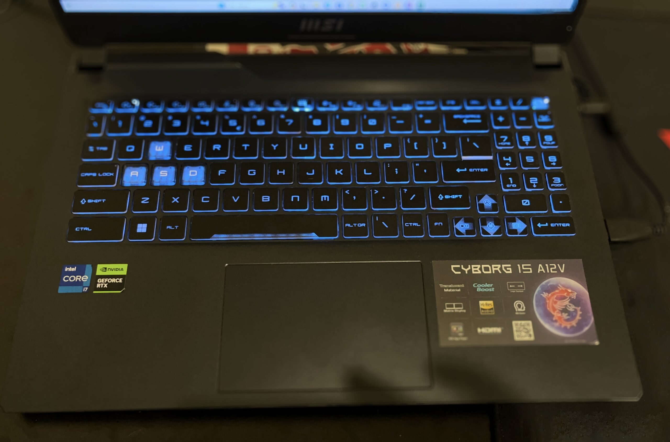 MSI cyborg 15 a12v Laptopas