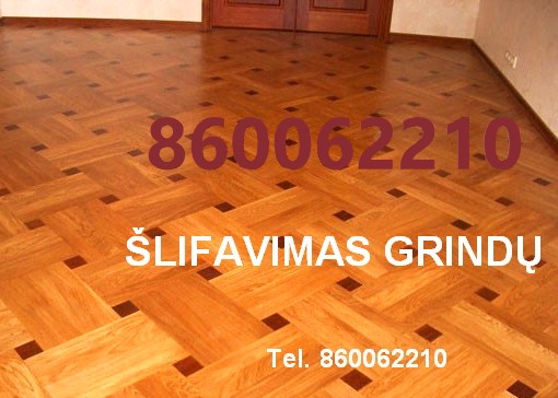Parketo, medinių grindų šlifavimas ,lakavimas….