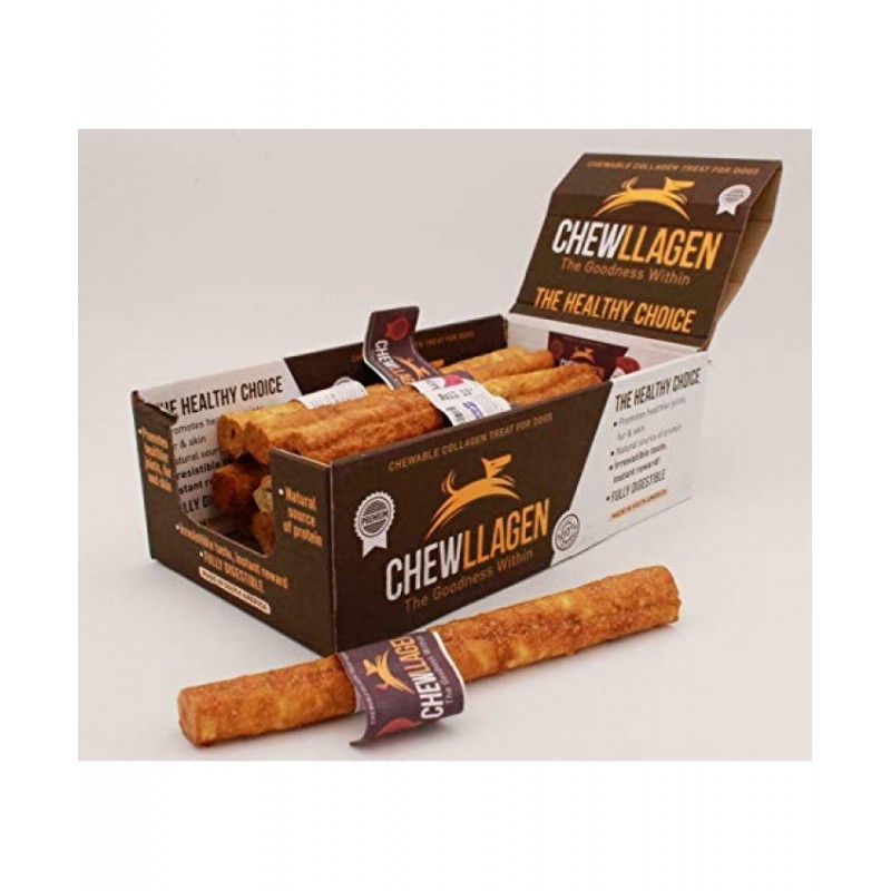 Chewllagen Jautienos skonio kolageno lazdelės skanėstas šunims