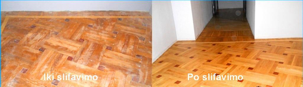 Parketo, medinių grindų šlifavimas ,lakavimas….