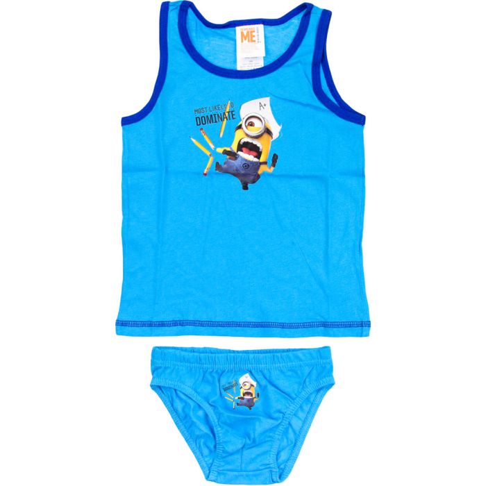 Mėlyni marškinėliai ir kelnaitės Minions