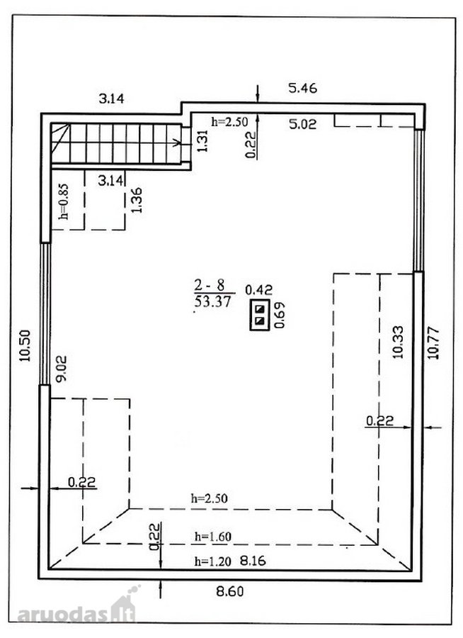 Parduodama erdvi, šviesi palėpė su aru žemės!