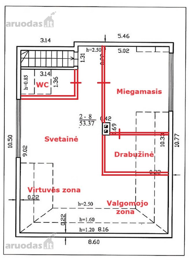 Parduodama erdvi, šviesi palėpė su aru žemės!