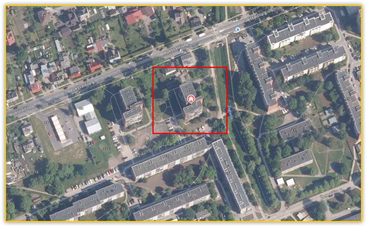 Parduodamas vieno kambario butas Aukštaičių g. 70 Panevėžyje mūriniame name ketvirtame aukšte