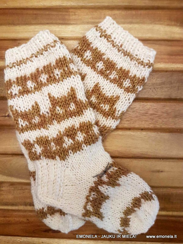 Megztos kojinės VAIKAMS KYCIUS-PYCIUS