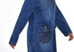 Puikios kokybės turkiškas džinsinis švarkas iki 64 dydžio.