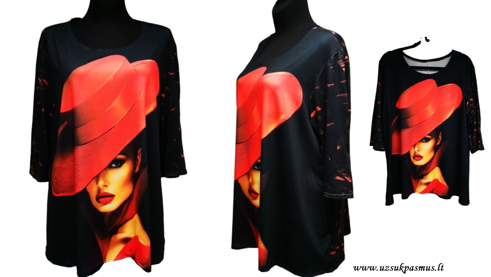 Stilinga palaidinė apkūnioms