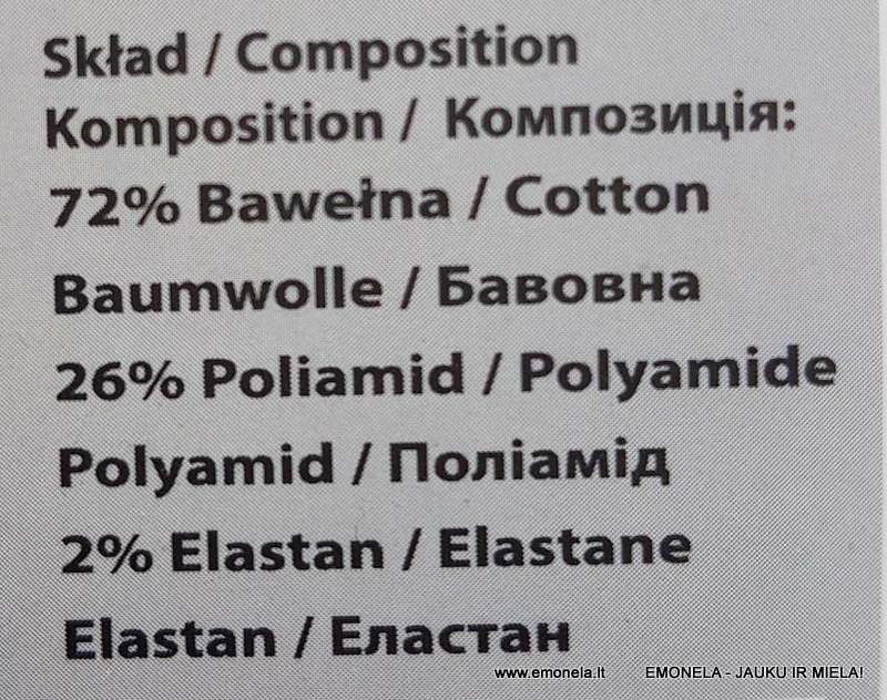 Kojinės PATION SKIETY Dydis: 38-41, 42-46, pilkos