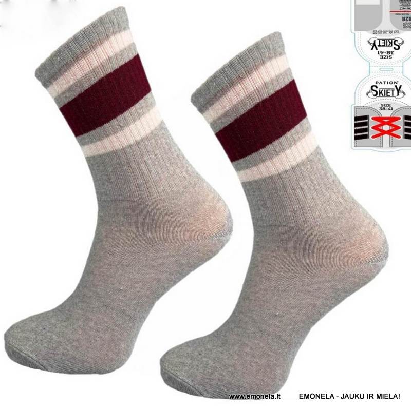 Kojinės PATION SKIETY Dydis: 38-41, 42-46, pilkos