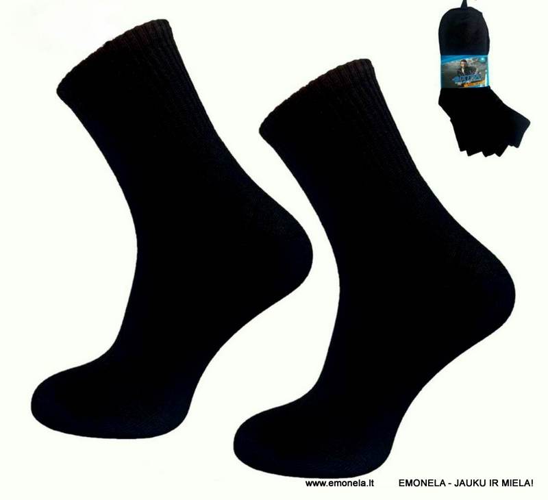 Vyriškos kojinės juodos, medvilnė