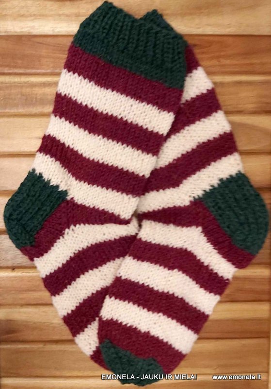 MEGZTOS ELFŲ KOJINĖS (platesnei pėdai), vilna, 42-44 d.