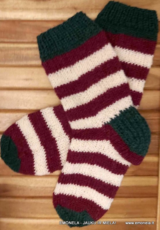 MEGZTOS ELFŲ KOJINĖS (platesnei pėdai), vilna, 42-44 d.