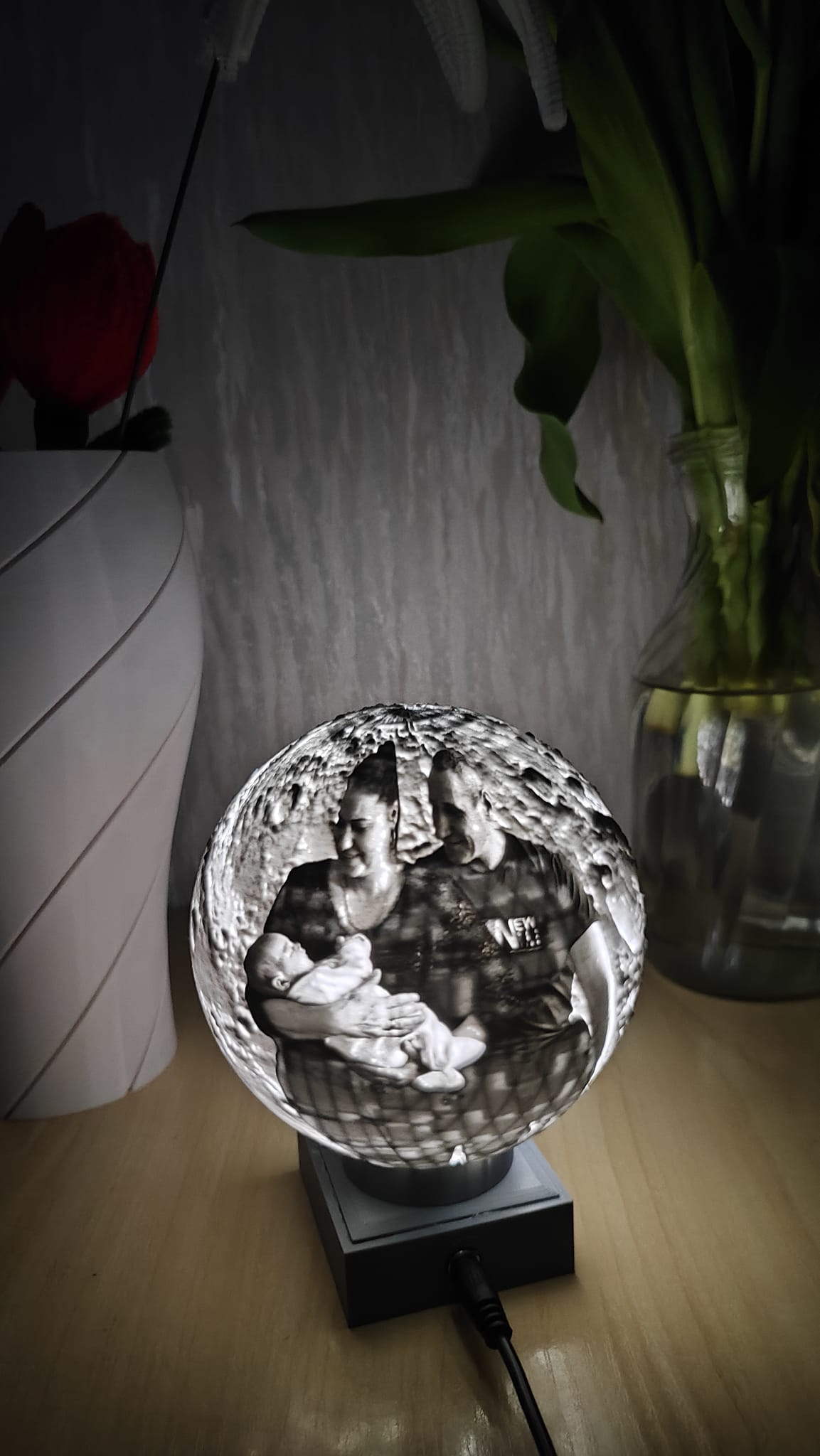 Gaminame mėnulio formos dekoracines lempas,su led apšvietimu