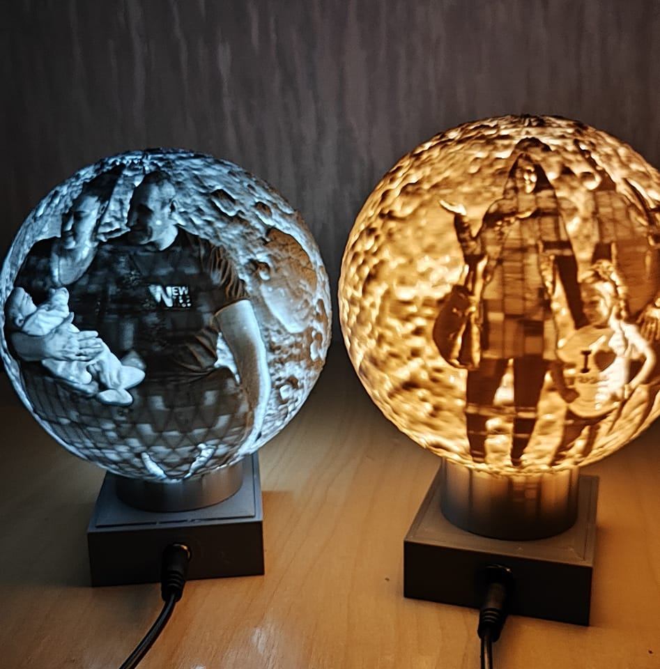 Gaminame mėnulio formos dekoracines lempas,su led apšvietimu