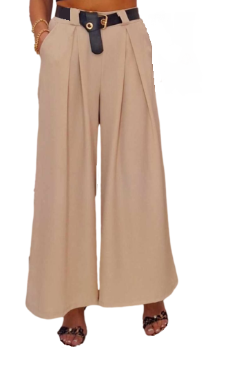 Kelnės su tampria juosmens juosta nugaroje apkūnesnioms