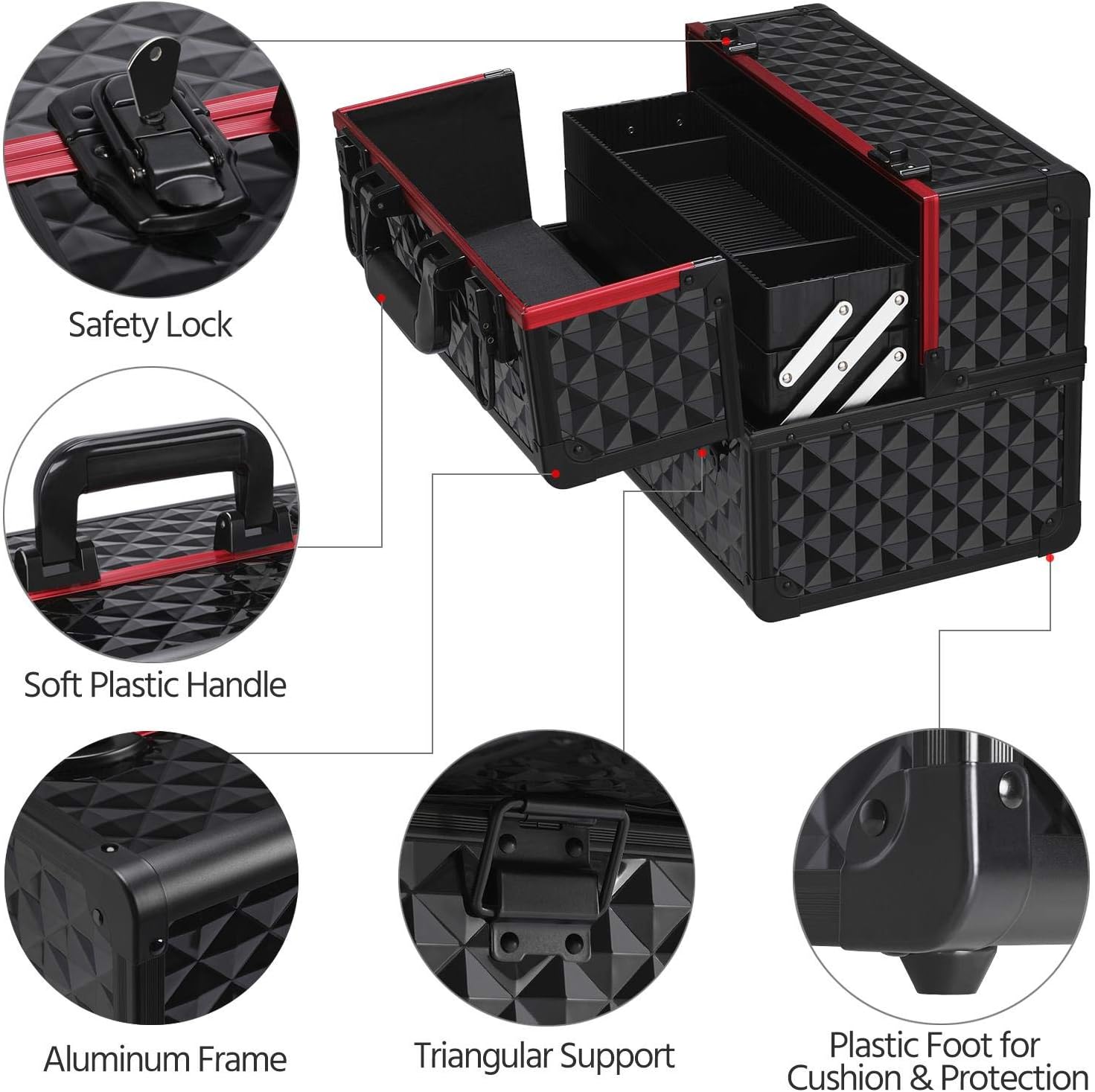 Kosmetikos lagaminas.