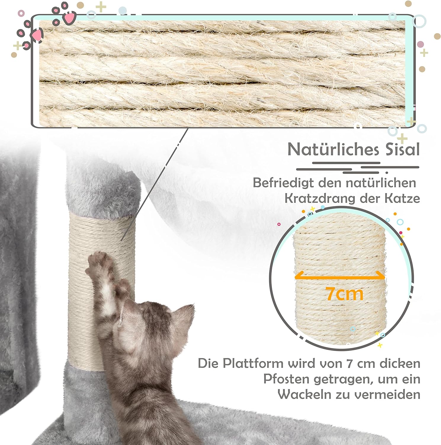 Kačių draskyklė 96cm.