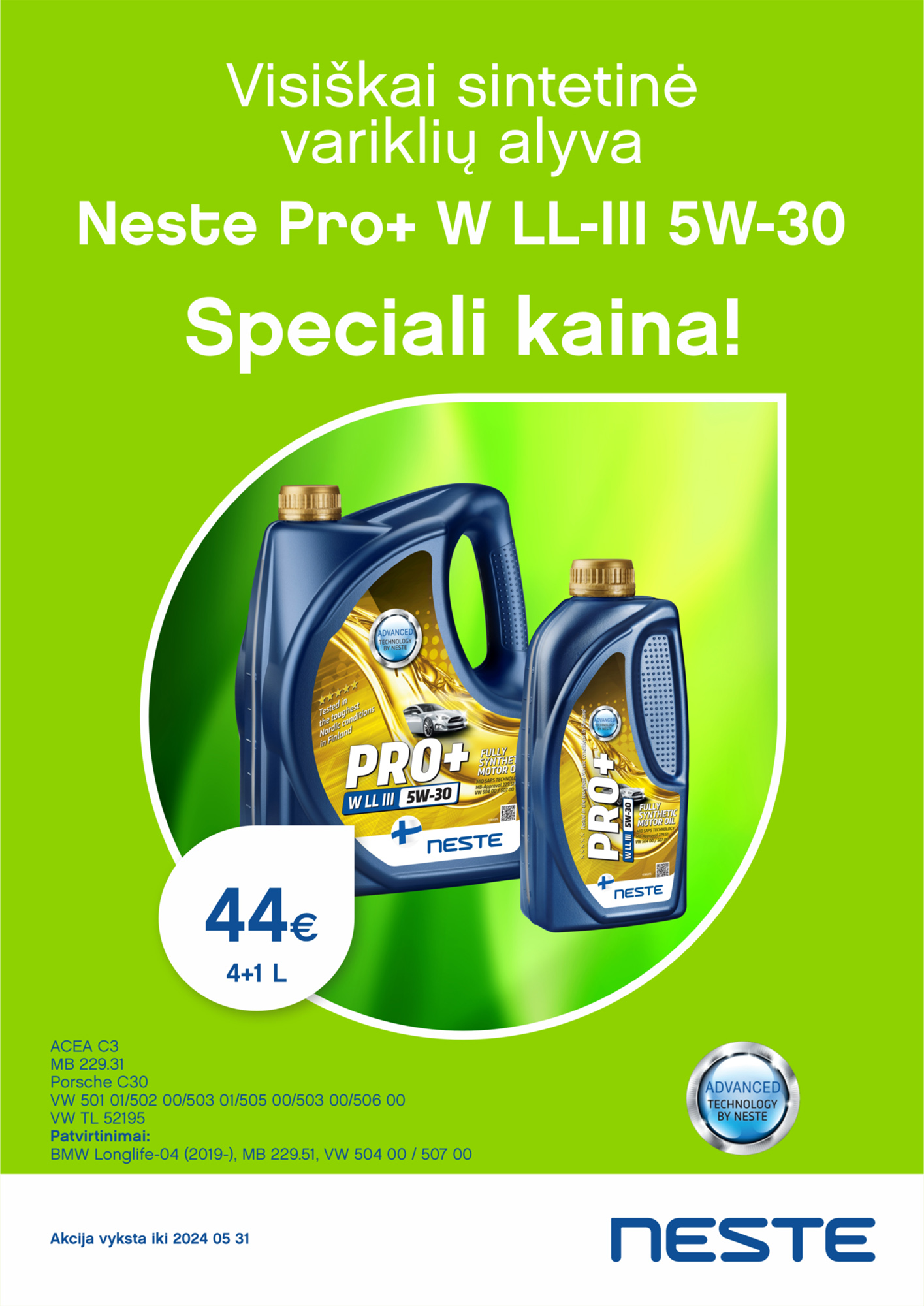 NESTE PRO+WLL-III 5W30 4+1LTR